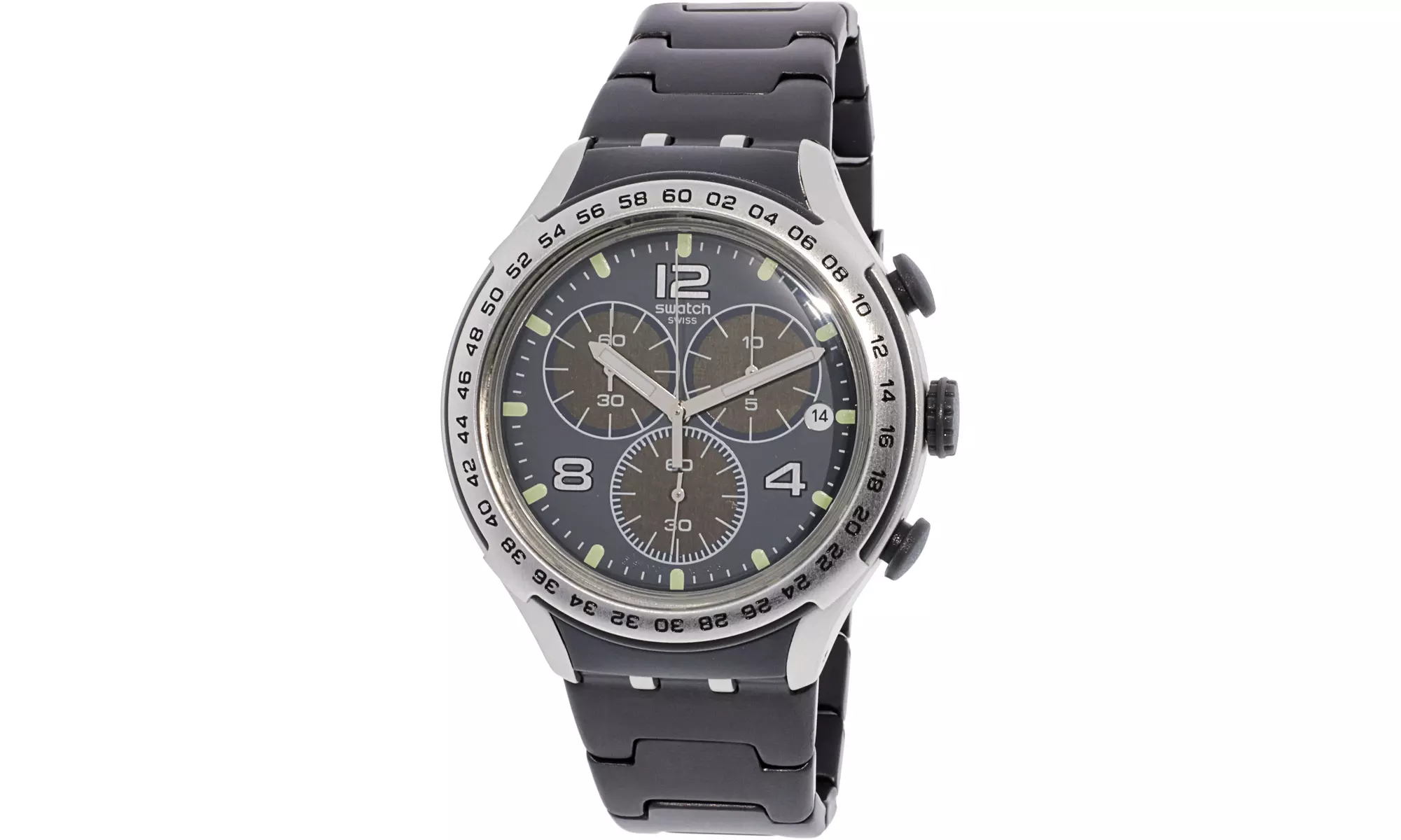 Swatch Men's Shark Attack YYS4027AG  Aluminum Swiss Quartz Fashion Watch - Primary Image