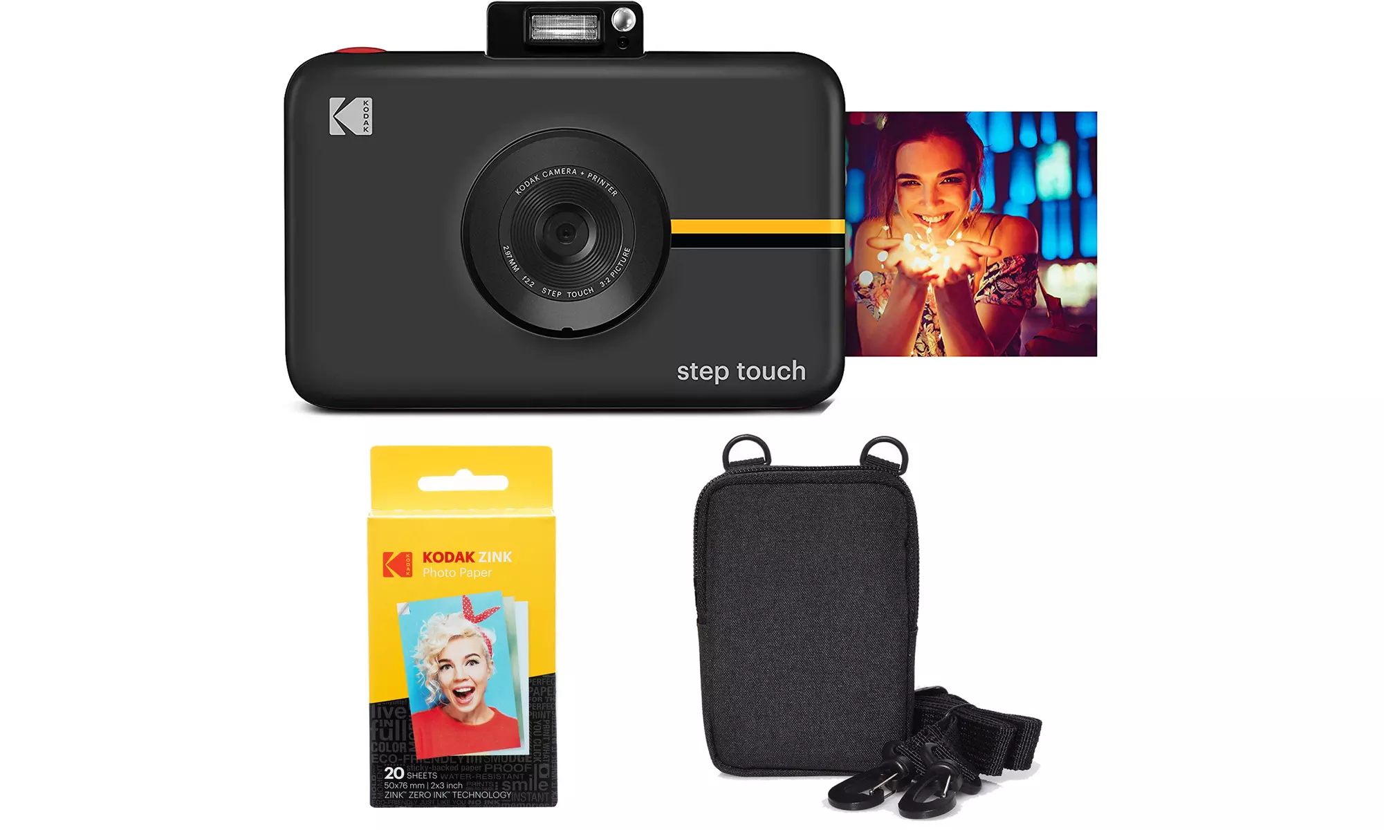 Kodak Step Touch 13MP Instant Camera with 3.5" LCD Touchscreen Display Go Bundle