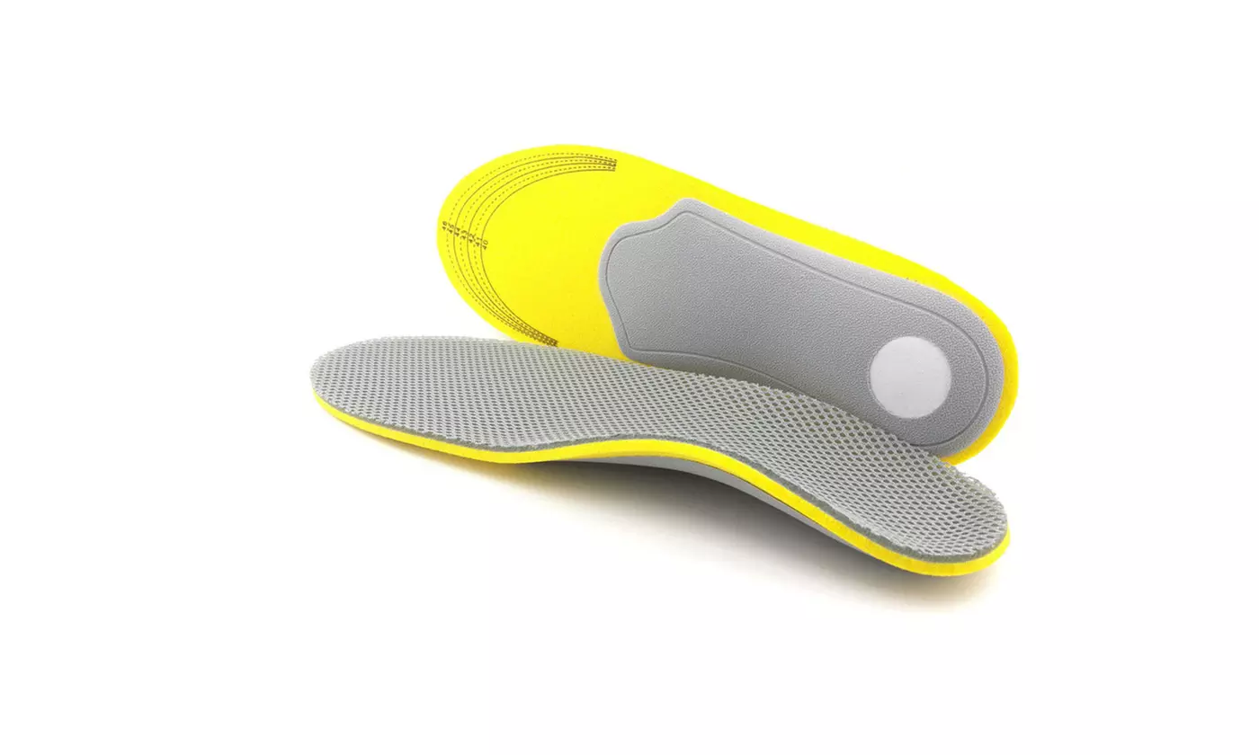 Unisex Gel Foot Orthotic Insoles Insert (1 Pair) Shoe Pad Arch Support Cushion - Second Medium