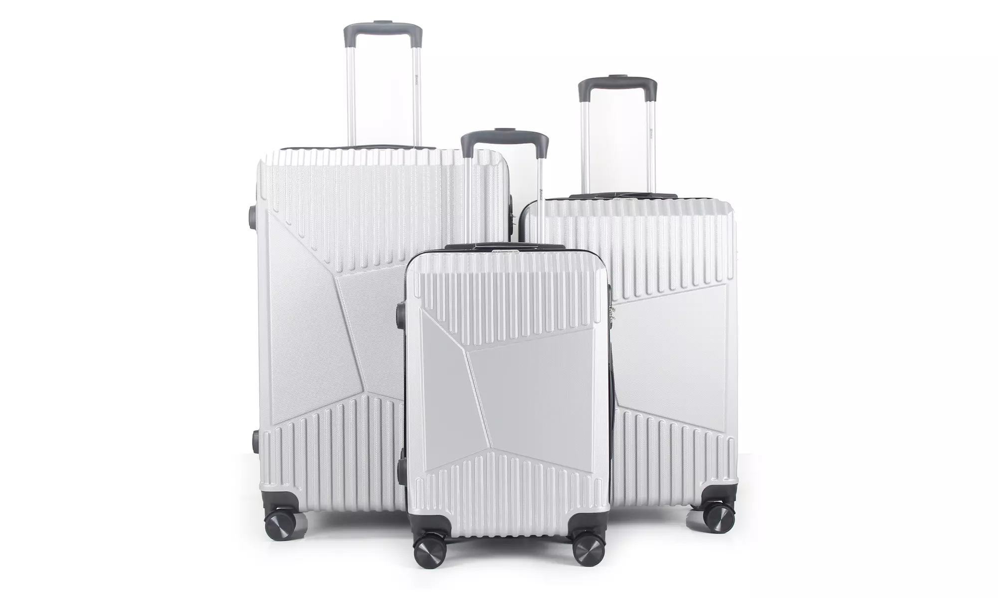3-Piece Hardside Luggage Set with 360 Dual Spinner Wheels and Combo Lock