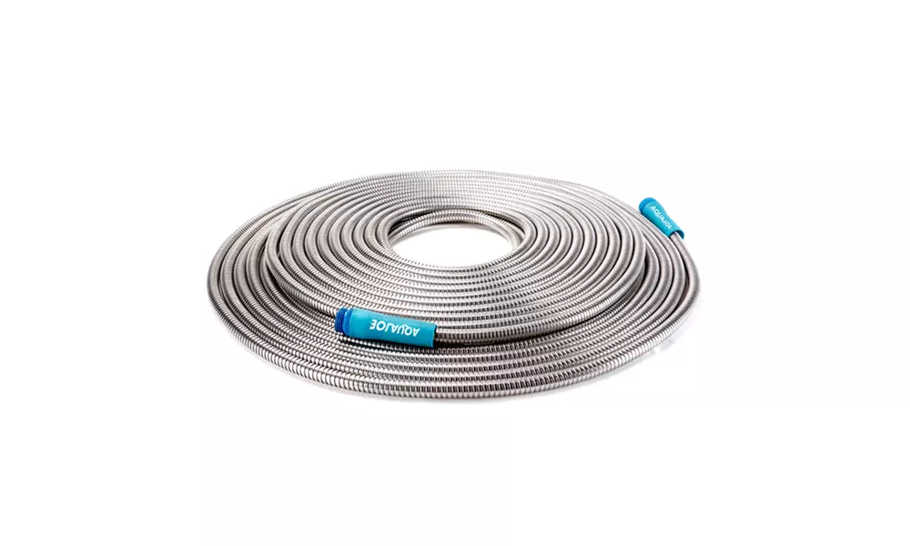 Aqua Joe Heavy-Duty Spiral Constructed Stainless Steel Garden Hose - Primary Image