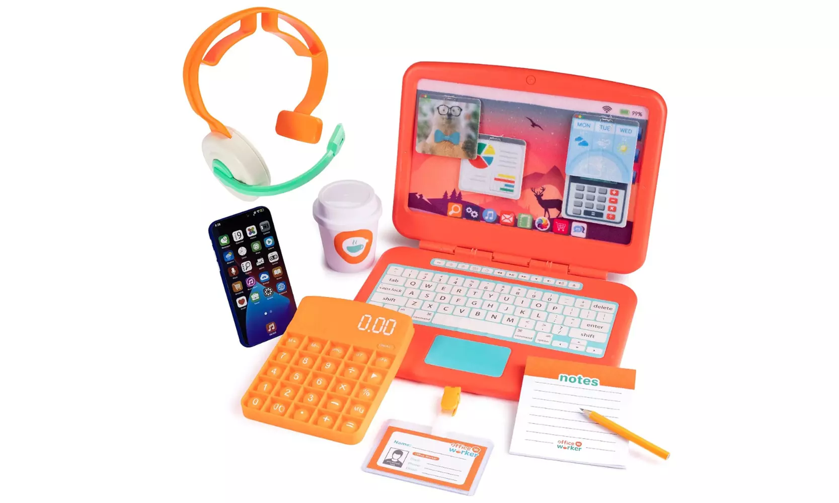 Bintiva Office Worker Set Pretend Play - Primary Image