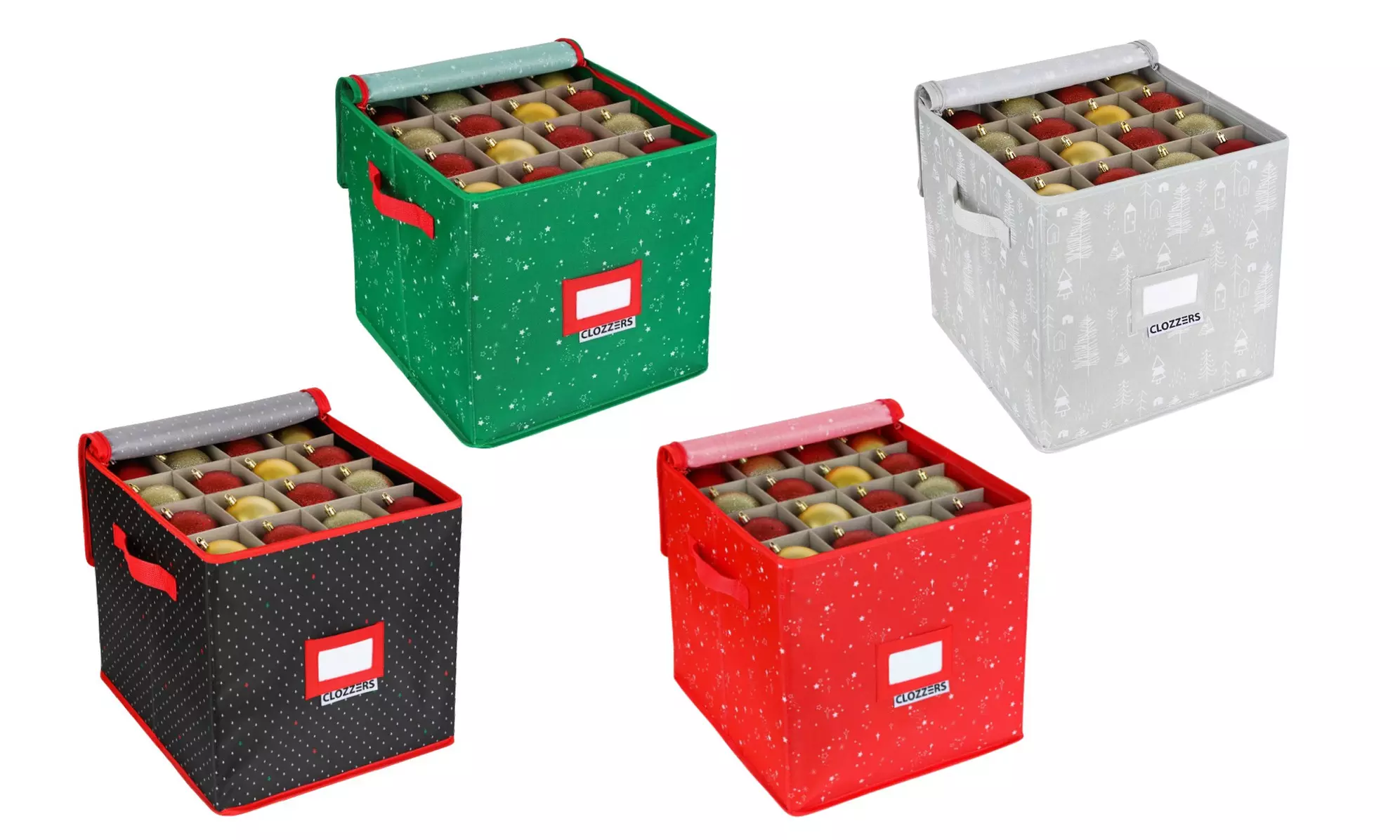 Christmas Ornaments and Gift Wrap Holiday Decor Storage - Primary Image