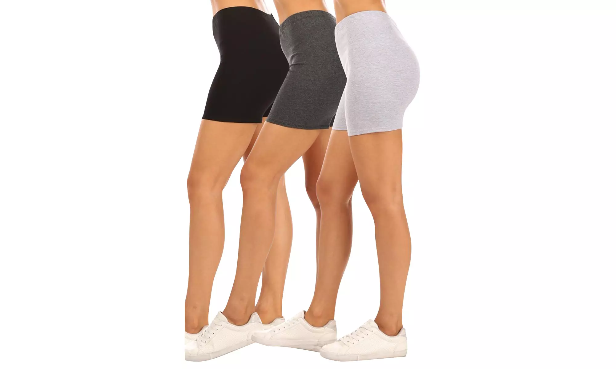 Women's Casual Stretch Cotton Solid Short Pants