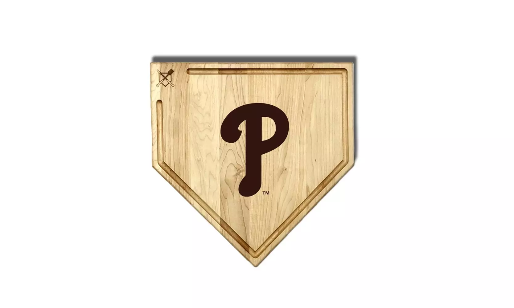 MLB 12-Inch or 17-inch Wooden Home Plate Cutting Board