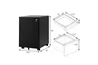 Costway Locking Filing Cabinet-Black,Pedestal Under Desk W/Wheels and Drawers - Second Medium