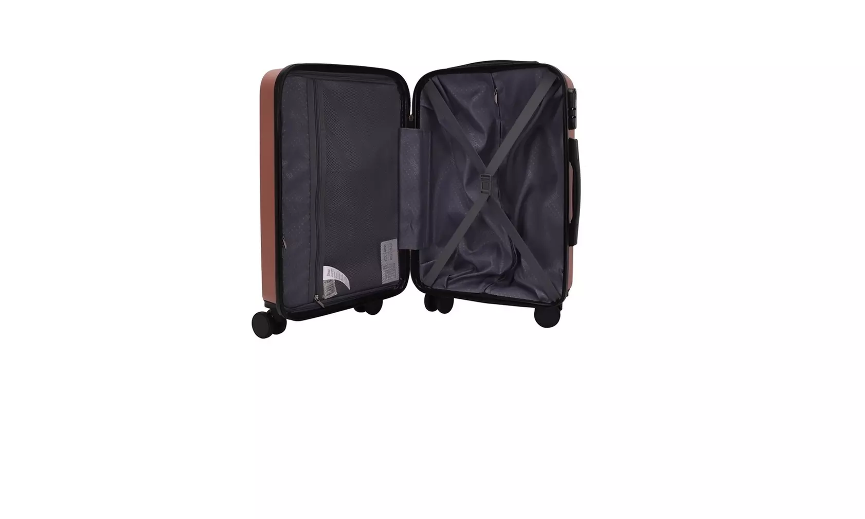 3-Piece Hardside Luggage Set with 360 Dual Spinner Wheels and Combo Lock