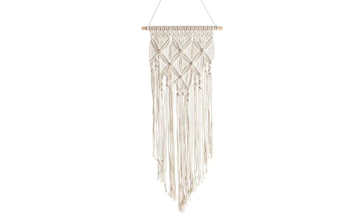 Macrame Star Moon Dream Catcher Boho Wall Hanging Ornament