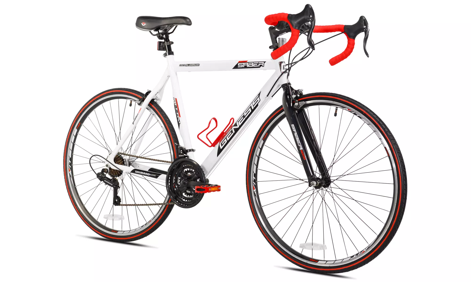 Genesis Adult, Saber 700c Large Bike, White, For Height Sizes 5'4" and Up - Primary Image