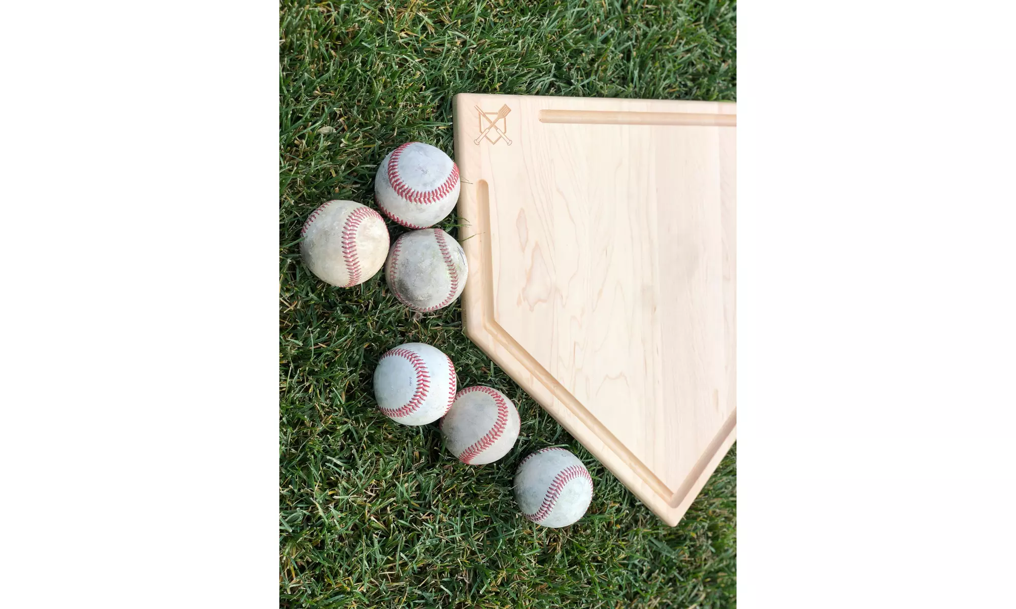 MLB 12-Inch or 17-inch Wooden Home Plate Cutting Board