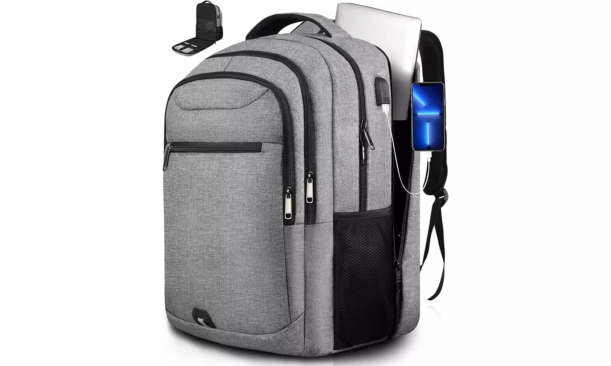 Laptop Backpack, TSA Business Travel Backpack, Durable Computer Backpack - Primary Image