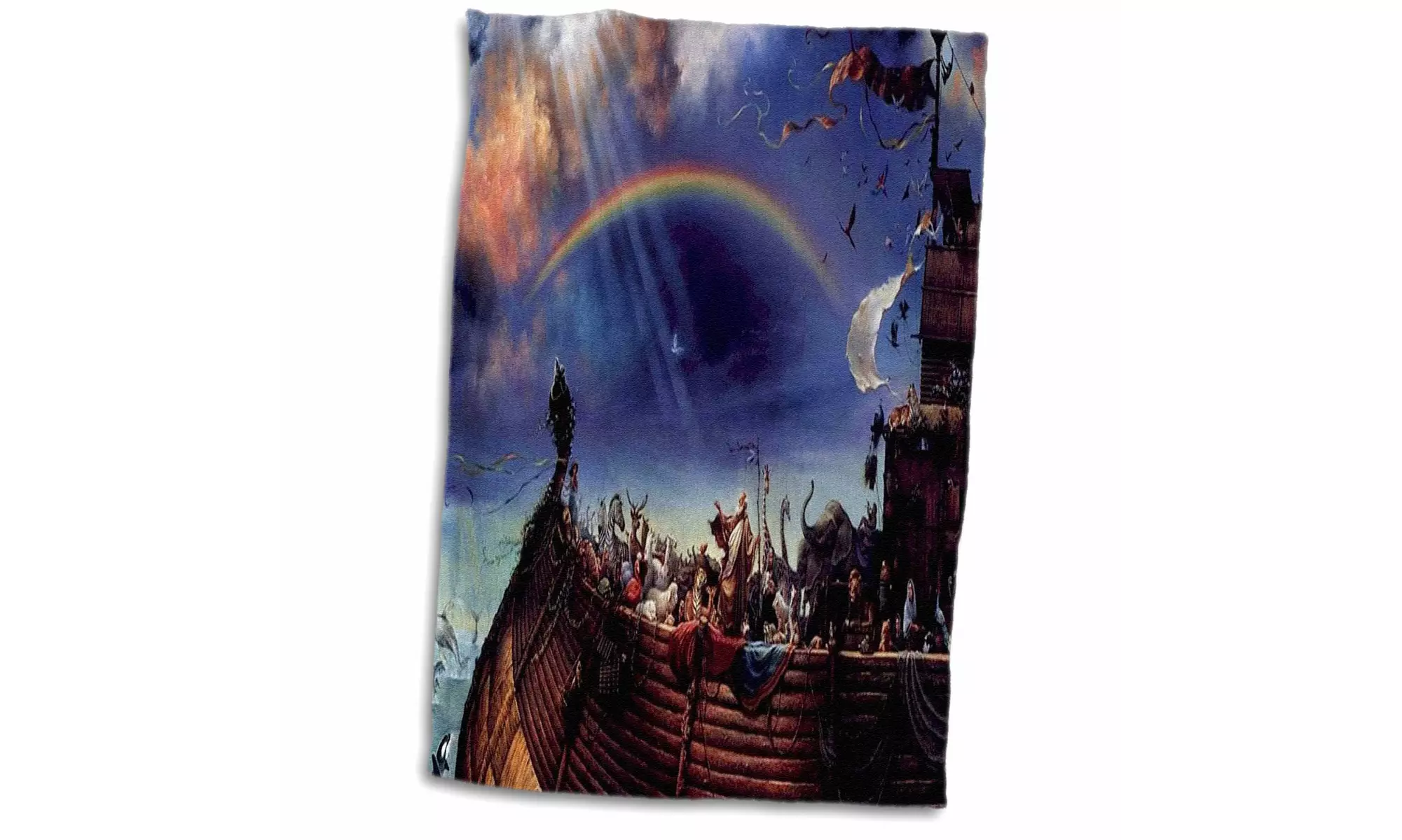  Towel - Rendering Of Noahs Ark On The Sea.jpg - 15 by 22-inches  - Second Medium