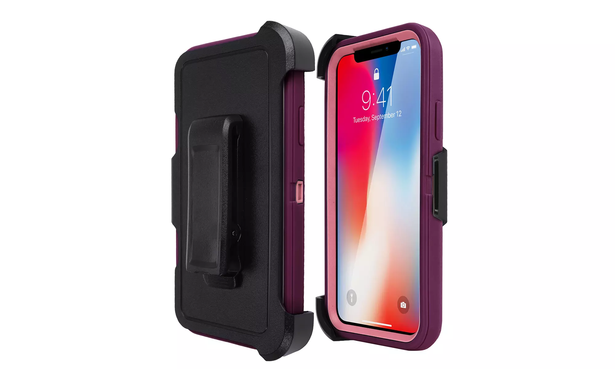 Hybrid Rugged Case 4-in-1 for iPhone X,7/8,7 Plus/8 Plus, 6/6s Plus,5s - Primary Image