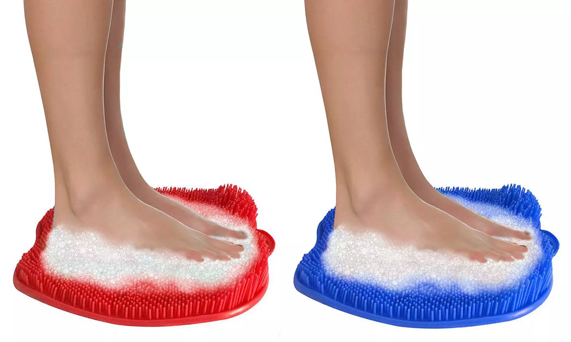 Relaxing Shower Foot Scrubber Mat and Exfoliating Massager - Primary Image
