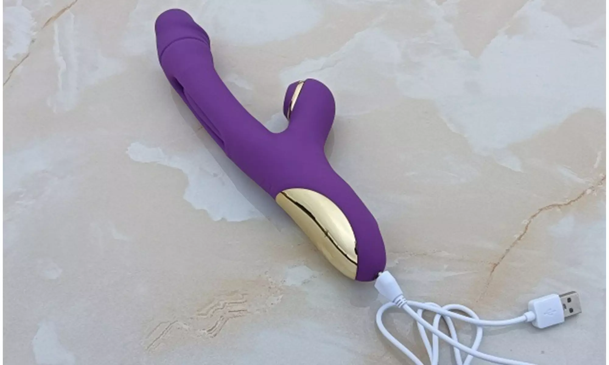 7 Speeds Tapping  Clitoral Sucking Rabbit Vibrator G Spot Flapping Dildo Sex Toy