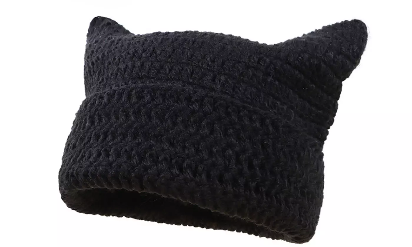 Women's Knitted Cat Ear Beanie Hats