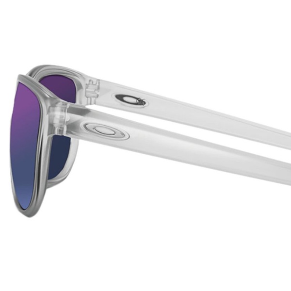 Oakley Sliver Round Men's Matte Clear Frame and Violet Lens Sunglasses |  Groupon