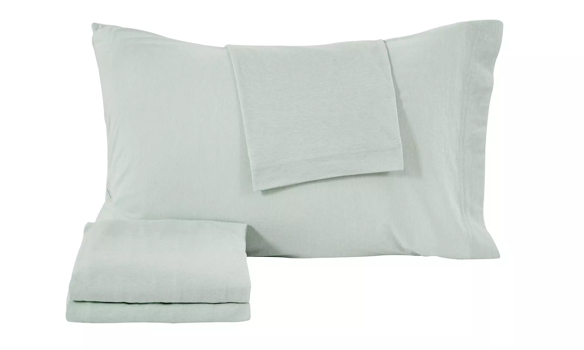 Ultra-Soft Cotton Heathered Melange Jersey Knit Sheet Set