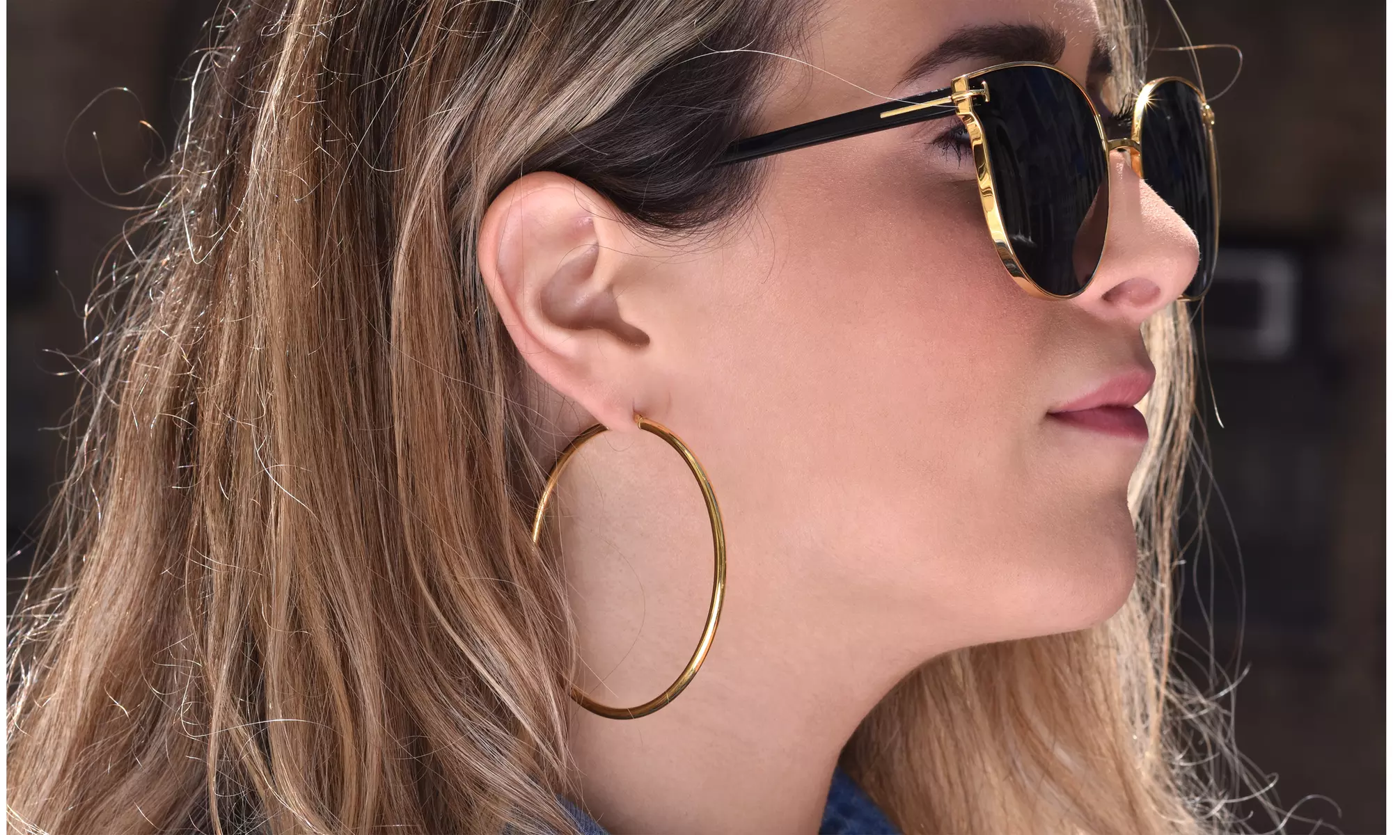 Sterling Silver 14k Gold Plated 3MM High Polished Hoop Earrings