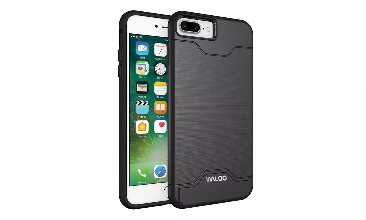 Waloo Brushed Kickstand Case for iPhones 