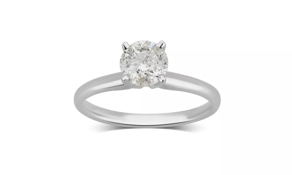 1.00 Cttw Round Diamond Solitaire Ring in 14K Gold - Primary Image