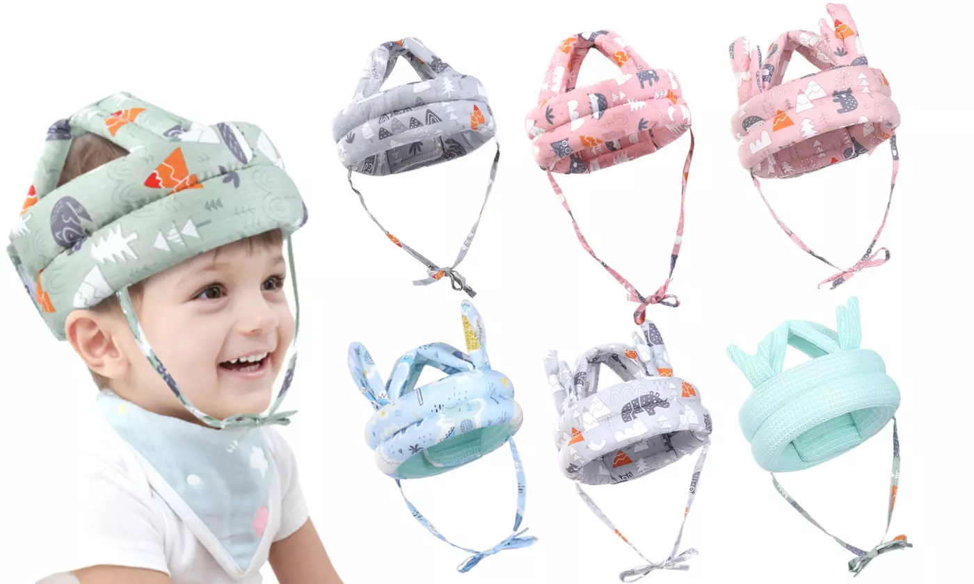 Baby Safety Helmet Adjustable Soft Protection Cap for Infant Learning to Walk - Primary Image
