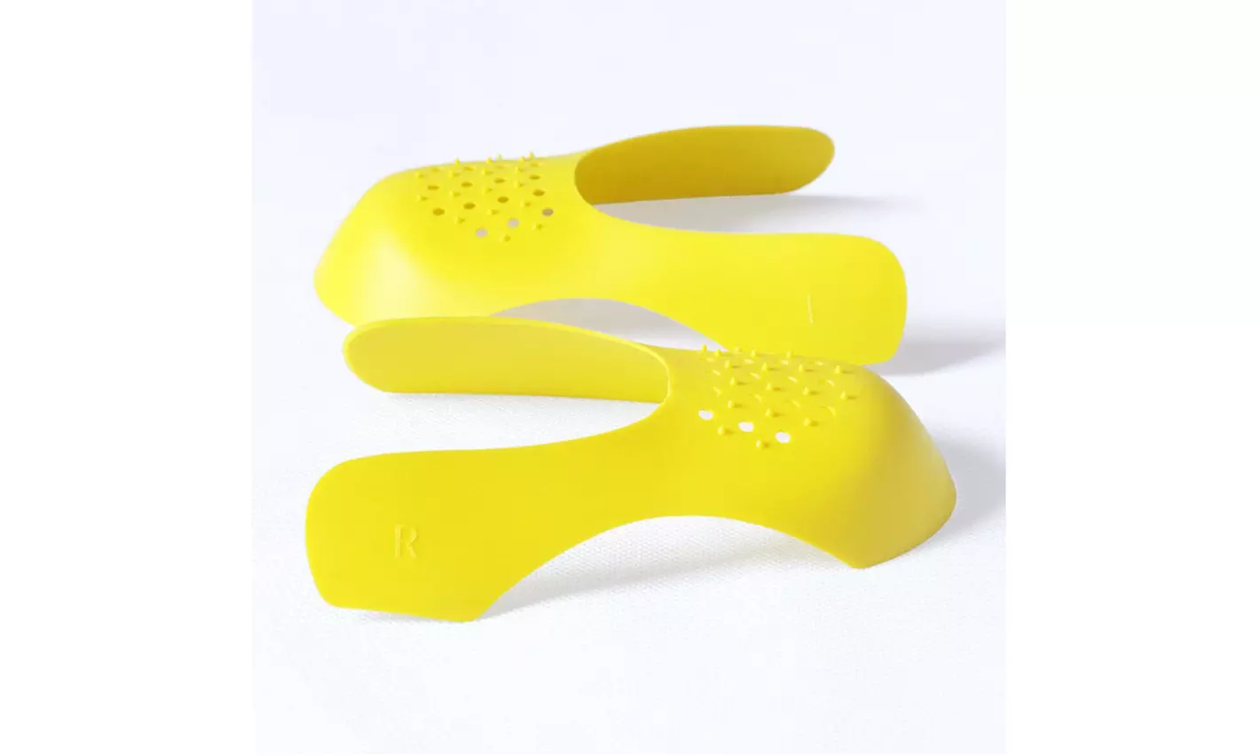 2 Pairs Anti Crease Shoe Protector Anti-Wrinkle Cover Shield Cap Sneaker Guards - Second Medium