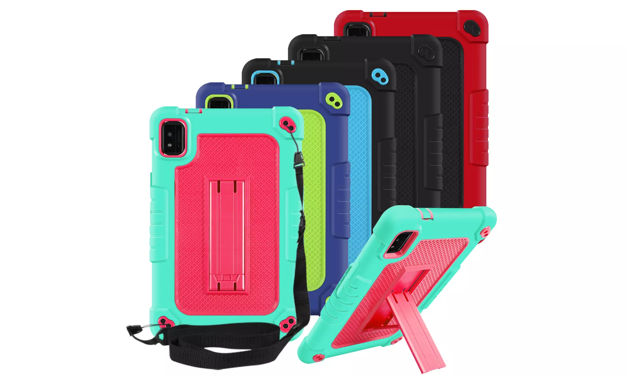 Shockproof Rugged With Stand Tablet Case For Moxee Tablet 2 8 inch (Model:T8B22) - Primary Image