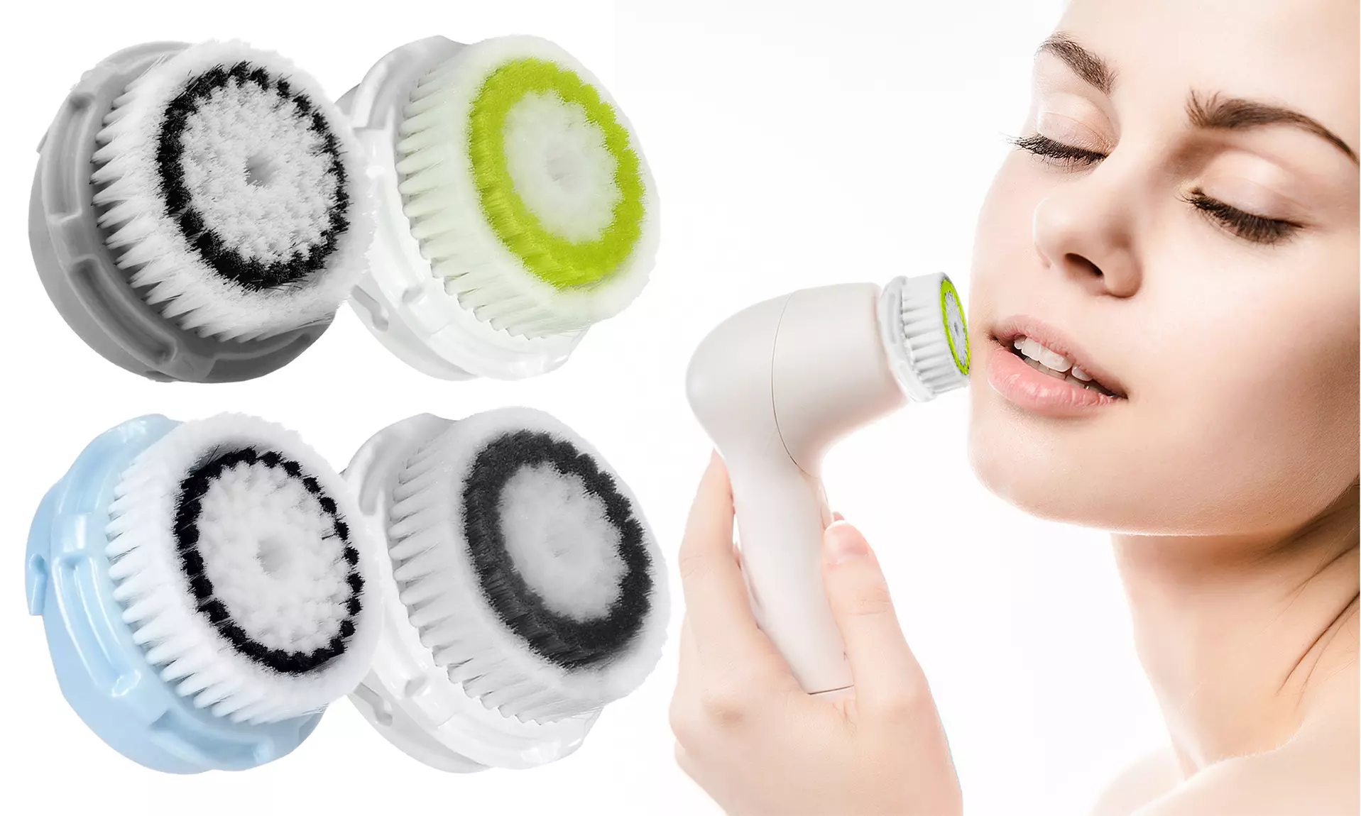 Superior Facial Cleansing and Exfoliating Replacement Brush Heads