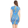 Image 4: Women's Pattern Print Basic Slim Fit Bodycon Short Dress