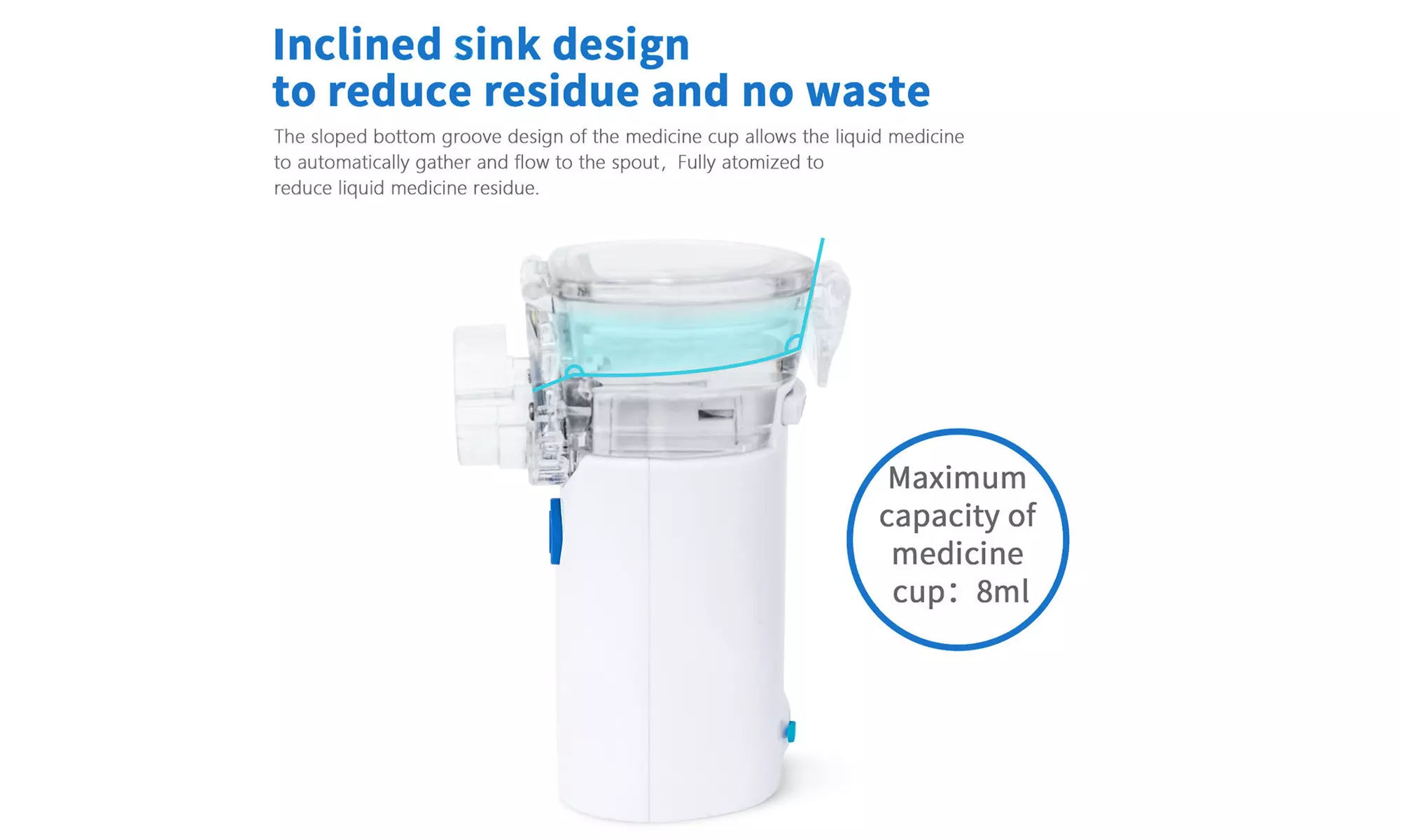 Portable Nebulizer Machine Handheld Atomizer Steam Inhaler for Adult & Children