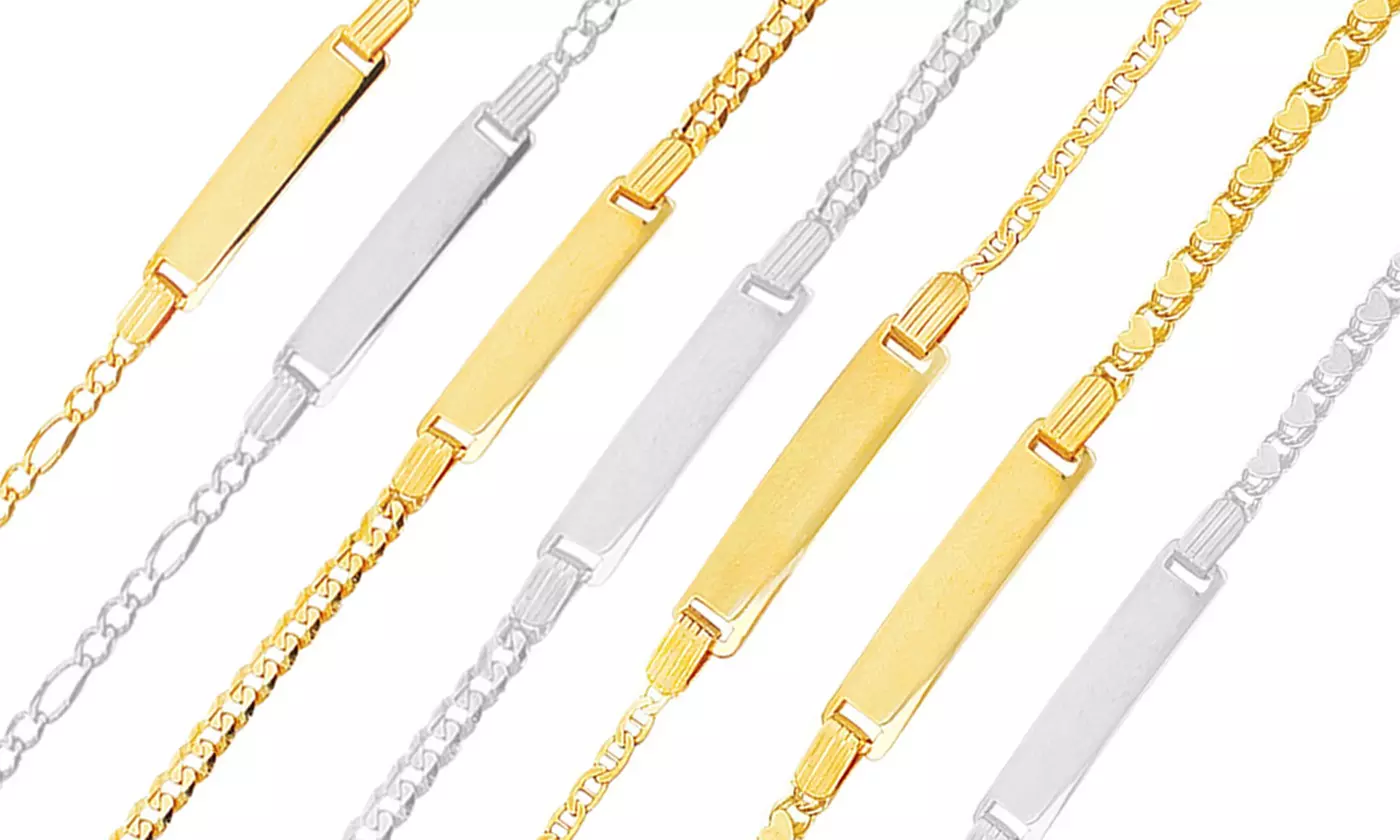 14K Gold Children's Identification Bracelets - Primary Image