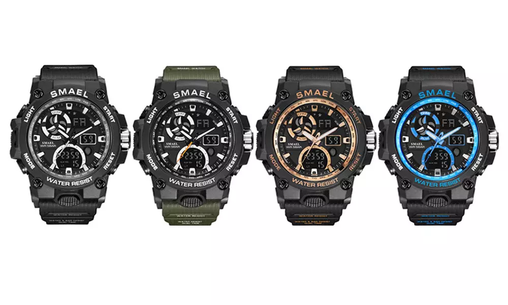 SMAEL Men's Sport Watch Military Army S Shock 50m Waterproof Wristwatch - Primary Image
