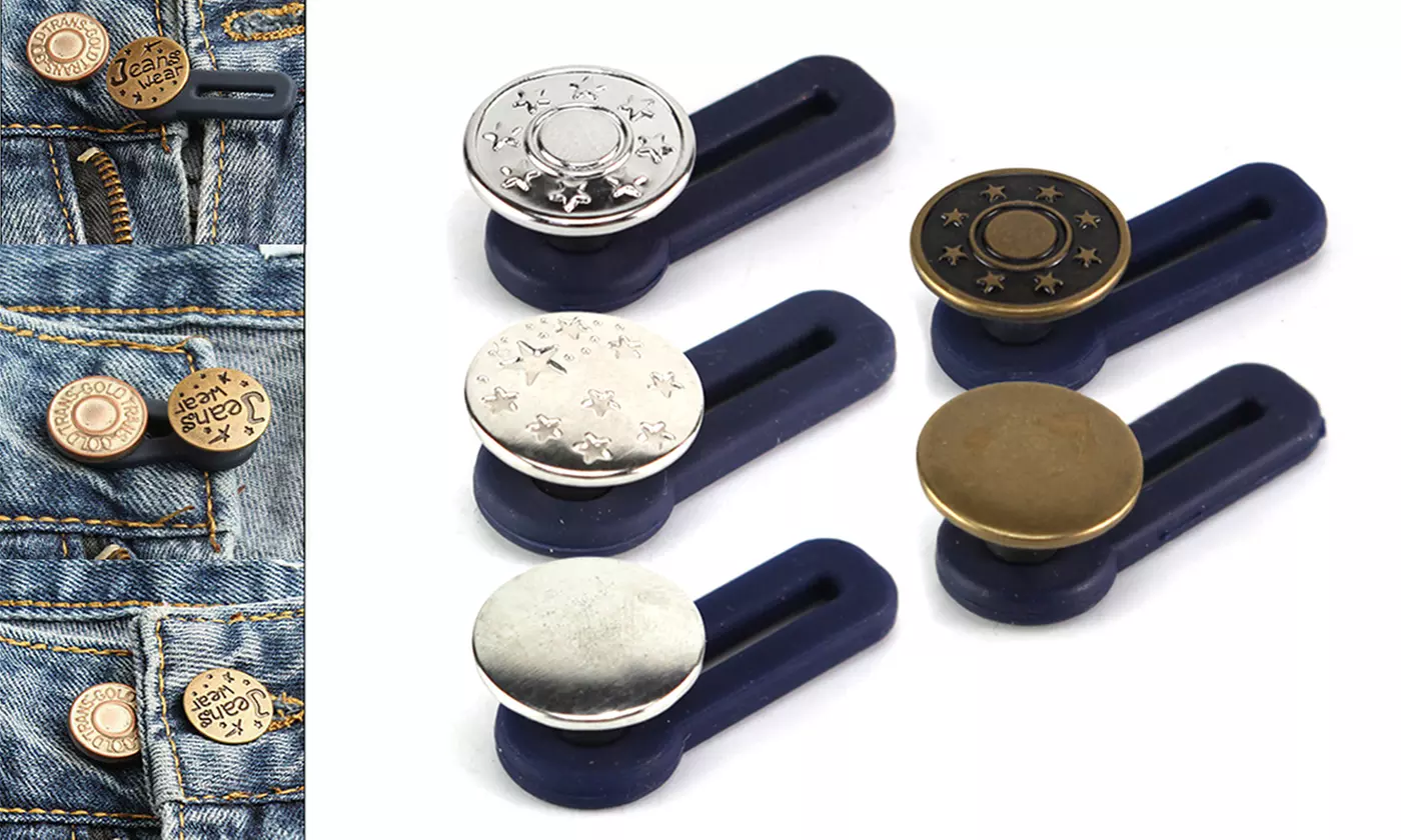 Jeans Retractable Button Adjustable Detachable Extended Button For Pants - Primary Image