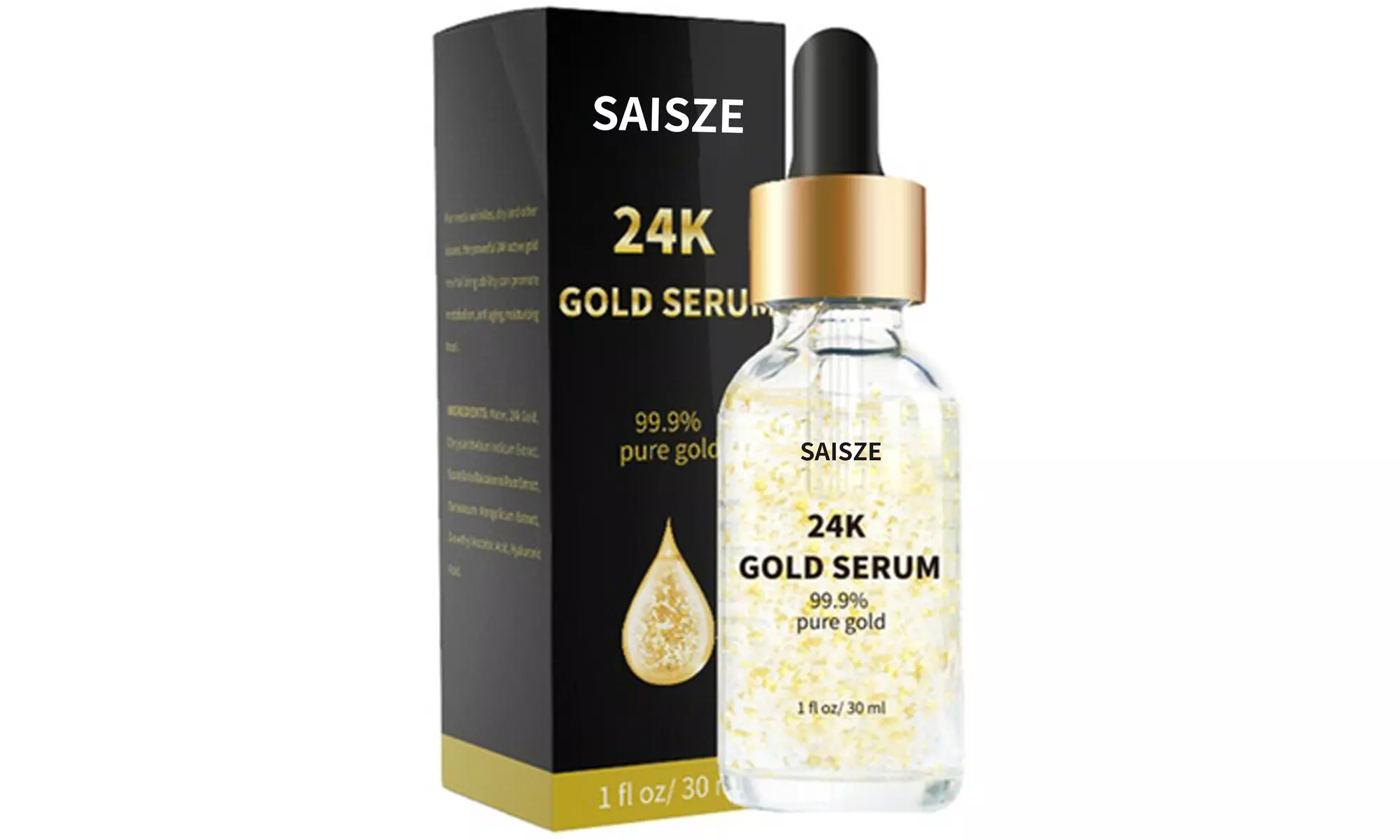 24k Gold Facial Skin Care Anti Wrinkle Anti-Aging Face Essence Serum 1-, 2- Pack - Second Medium