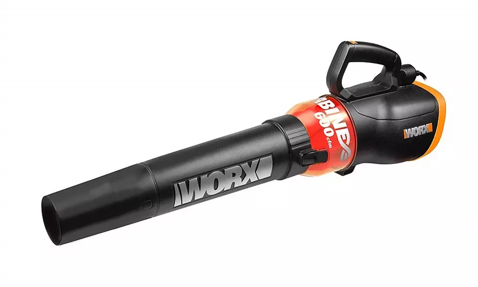 WORX WG520 Turbine 600 Electric Leaf Blower, Black  - Primary Image