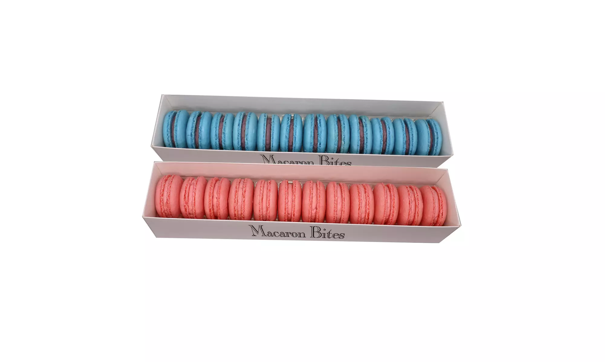 French macarons - Macaron Bites Blueberry and Strawberry macarons, 24 Count - Primary Image