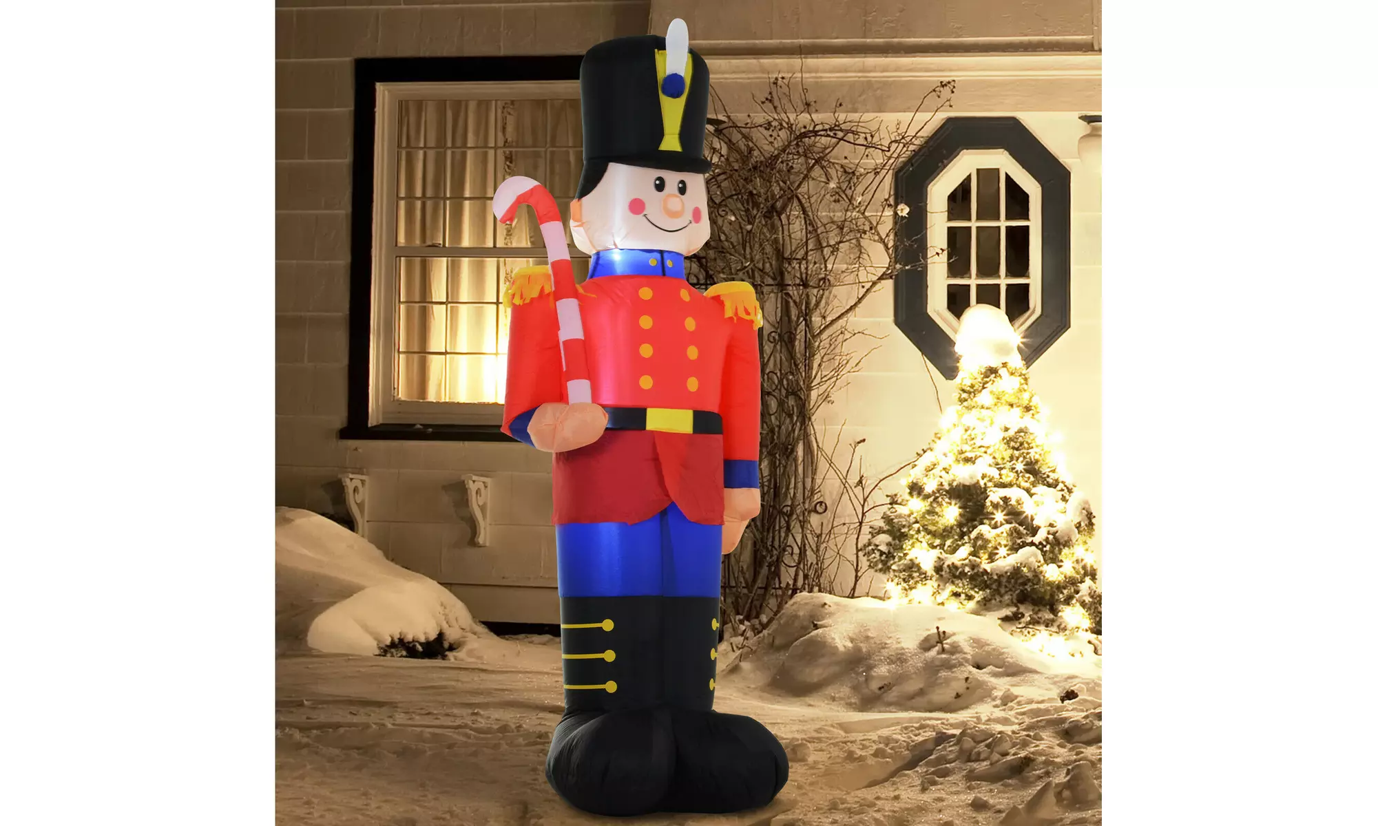 6' Toy Soldier Nutcracker Christmas Lawn Inflatable Outdoor Decoration - Primary Image