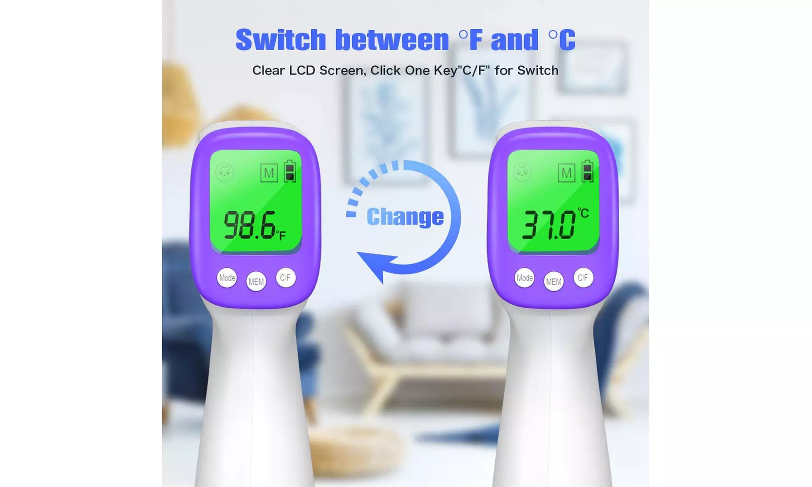 Non Contact Forehead Thermometer with Accurate Reading - Second Medium