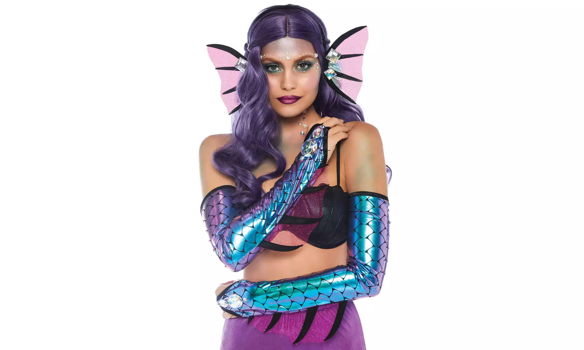 Leg Avenue Women's 2 Piece Dark Mermaid Costume Kit - Primary Image
