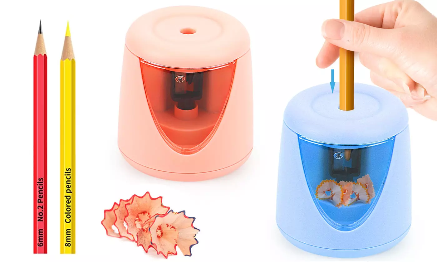 Electric Pencil Sharpener for 6.5-8mm No.2/Colored Pencils Stronger Blade - Primary Image
