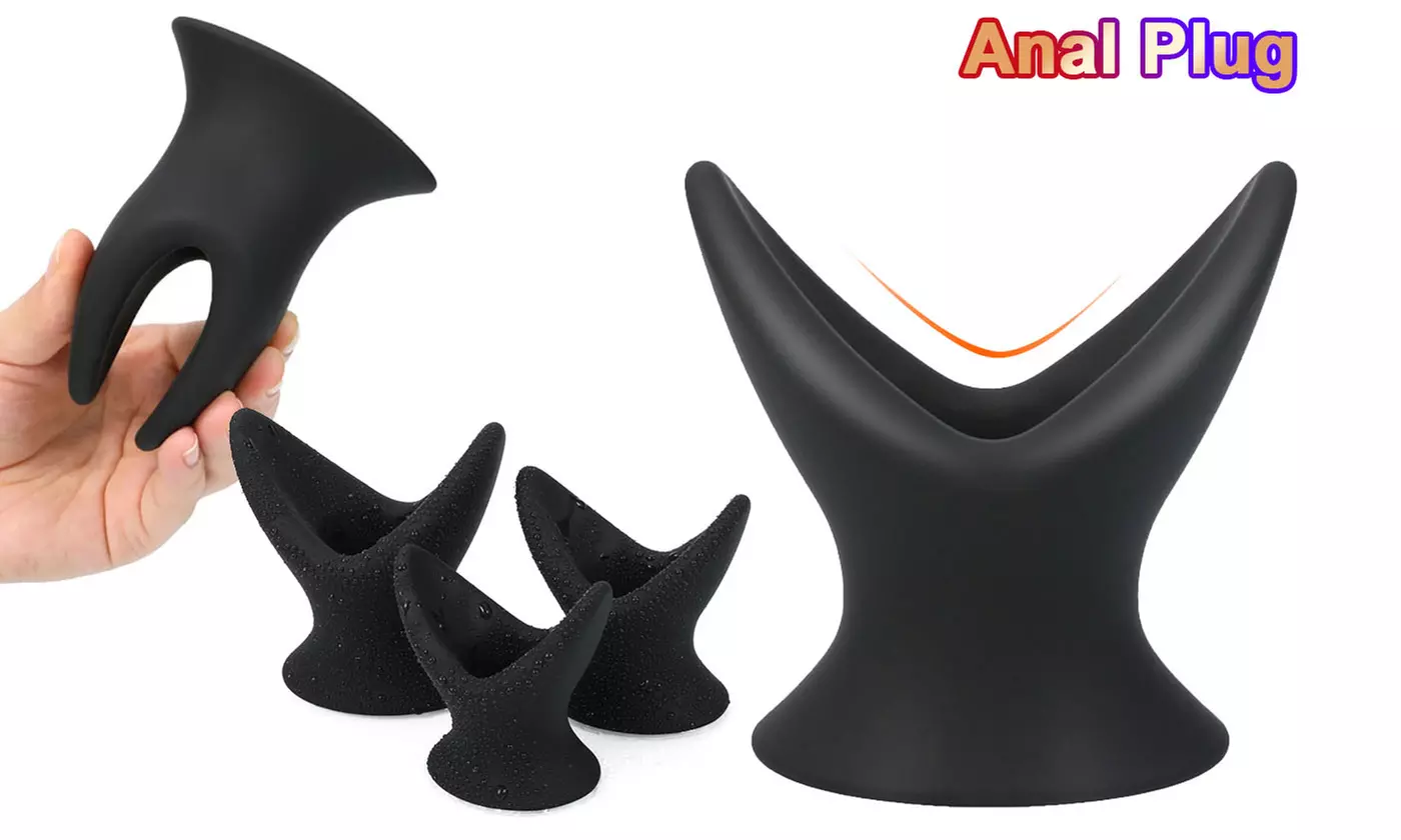Hollow Prostate Anal Plug Massager Dildo Tunnel Probe-Use Lubricants