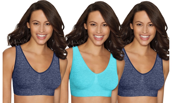 hanes sports bra 3 pack