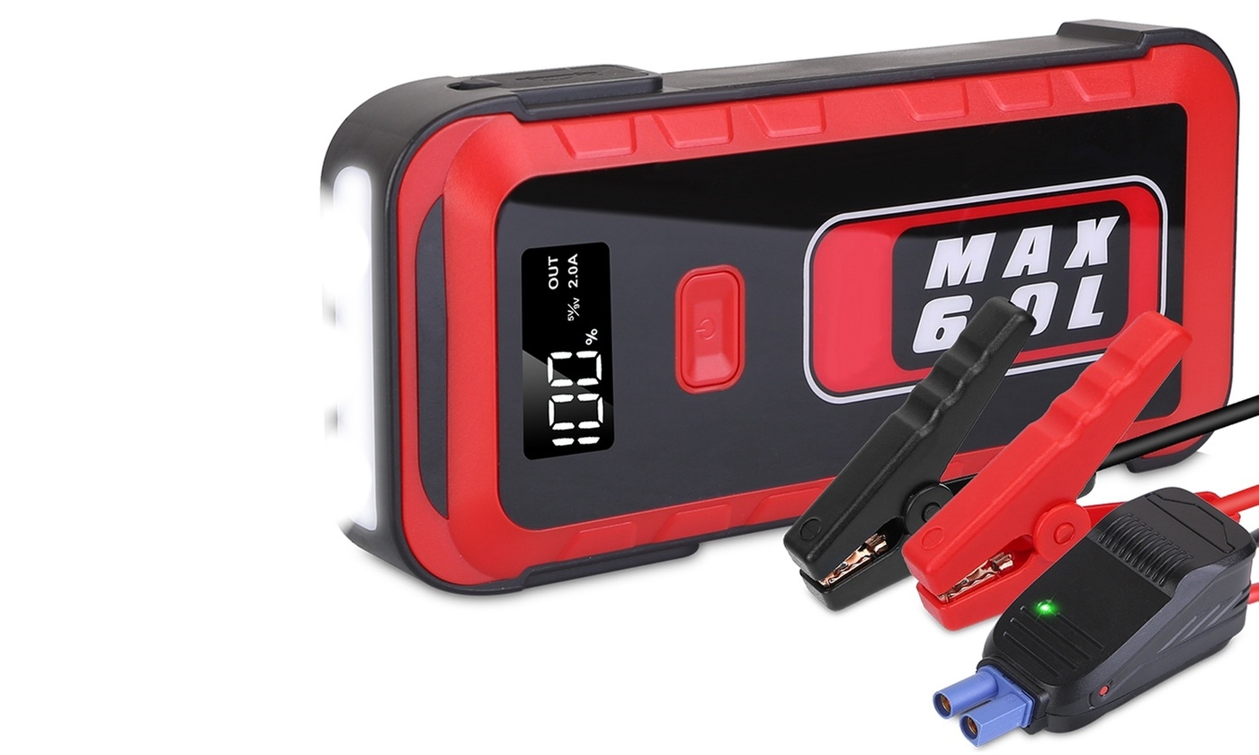 iMounTEK 25800mAh 2500A Peak 12V Car Jump Starter Power Bank with 4 Light Modes