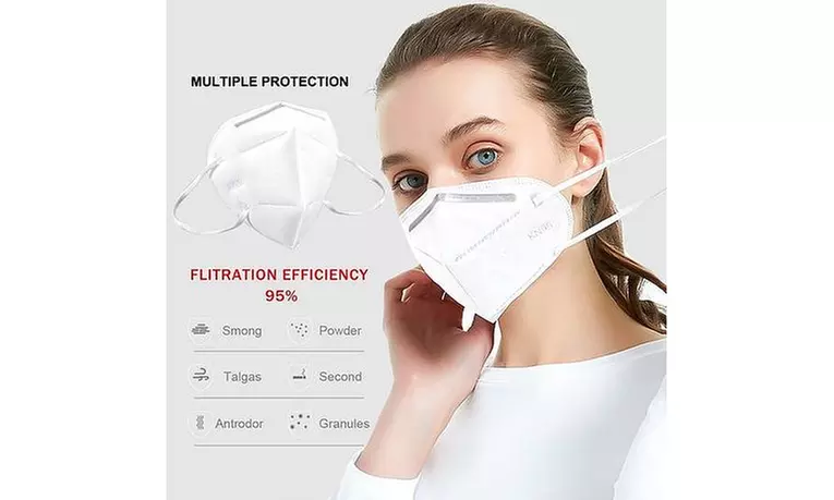 KN95 Disposable Face Mask 4 Layer Dust Protection Breathable Masks for Men Women - Primary Image