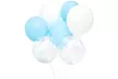 Sparkle & Bash 52PCS Baby Shower Balloons for Baby Boy Party decor, Blue & White - Second Medium