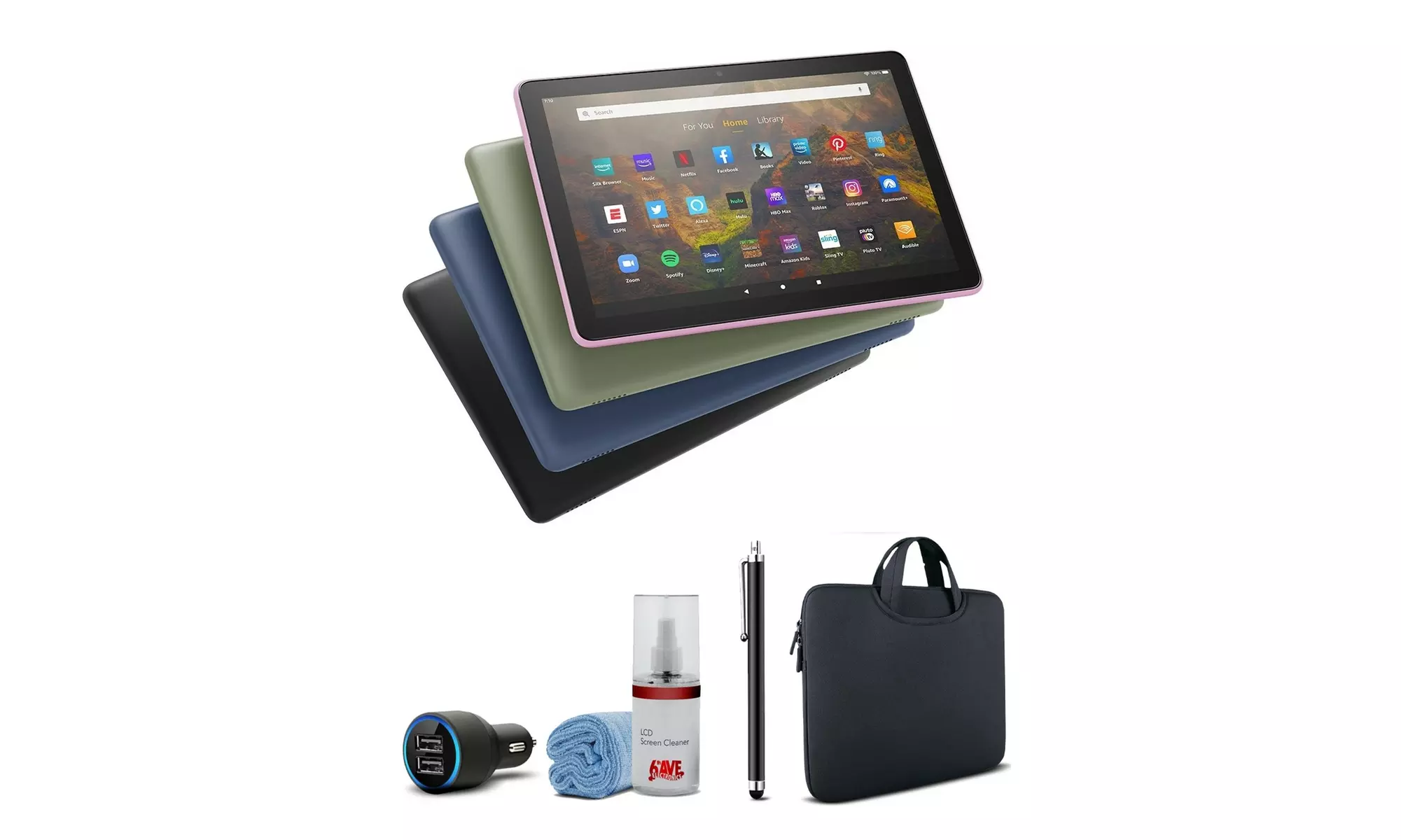 Fire HD 10 32GB 10.1" Tablet (2021) with Basic Accessories