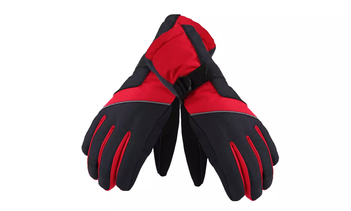 Men Waterproof Winter Ski Snowboard Gloves for Skiing Snowboad Shoveling Outdoor