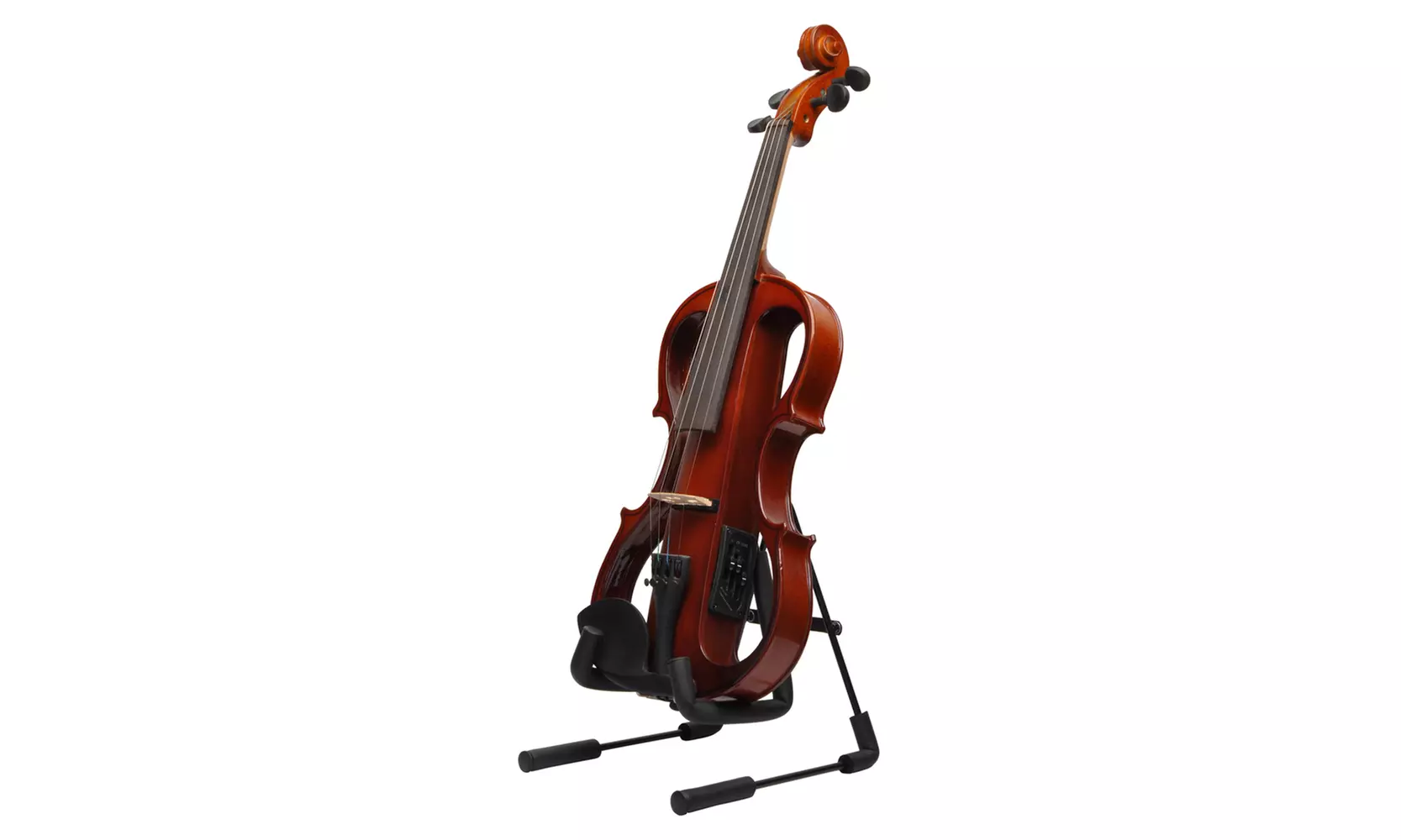 Glarry Foldable Instrument Stand for Ukuleles and Violins Black - Primary Image