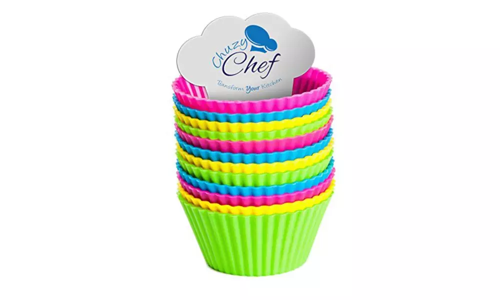 Silicone Cupcake Baking Molds (Set of 12) - Primary Image